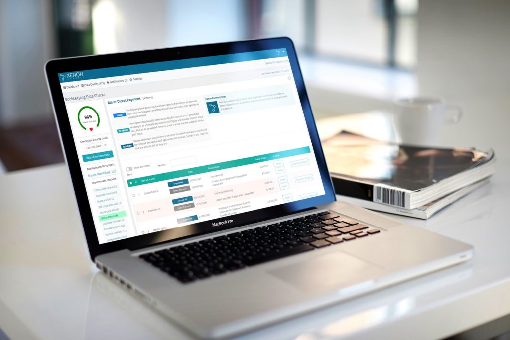 Image showing xenon connect being used on a notebook computer